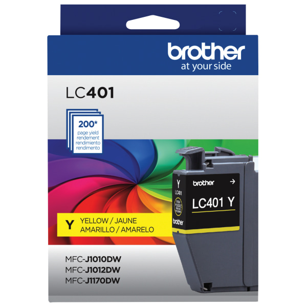 Brother® LC401 Yellow Ink Cartridge, LC401Y