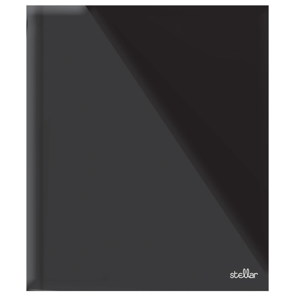 Office Depot Brand Stellar Laminated 3Prong Paper Folder Letter Size Black