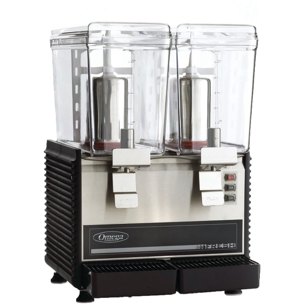 UPC 737416000200 product image for Omega Double 3-Gallon Bowl Drink Dispenser, Silver | upcitemdb.com