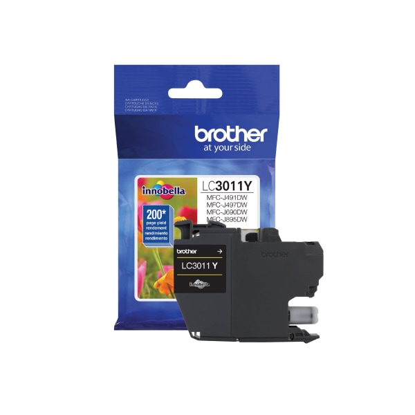 Brother Innobella LC3011Y Original Standard Yield Inkjet Ink Cartridge - Single Pack - Yellow - 1 Each - 200 Pages