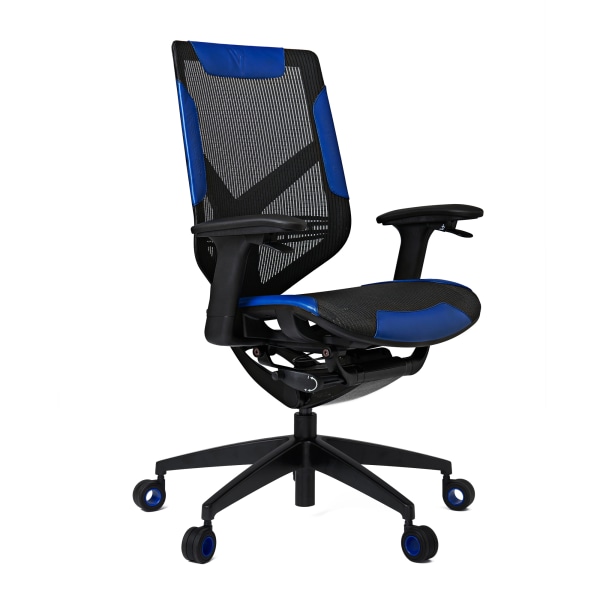 Vertagear Triigger 275 Bonded Leather Ergonomic Gaming Chair, Black/Blue -  VG-TL275_BBL