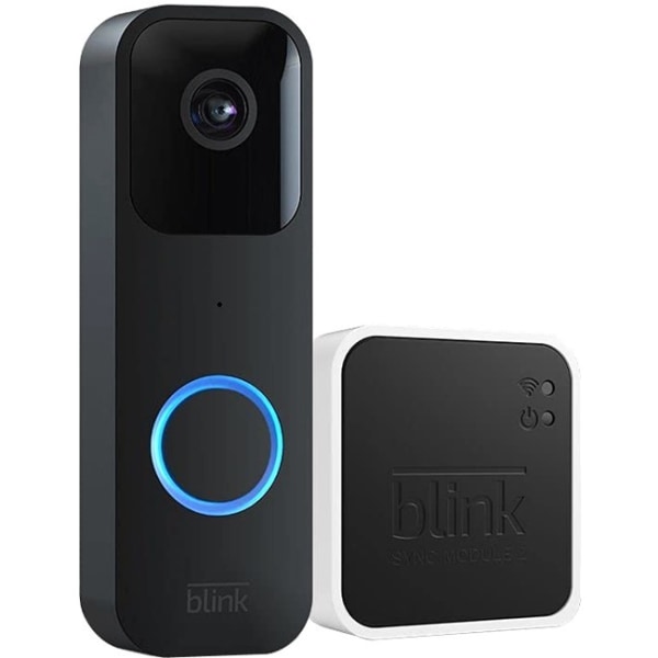 Photos - Doorbell Blink Video  + Sync Module 2 - Video intercom system - battery powered, AC powered - black B08SGC46M9 