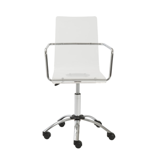 Eurostyle Chloe Acrylic Mid-Back Home Office Chair, Clear -  80943CLR
