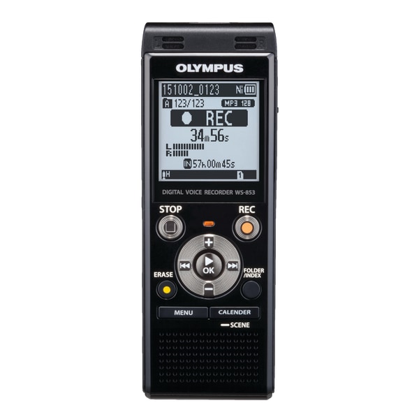 Olympus® WS-853 8GB Digital Voice Recorder, Black