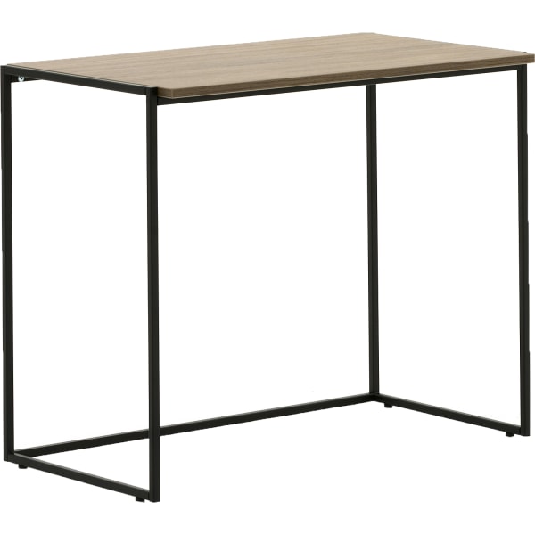 Allermuir Crate 36W Compact Desk, Walnut/Black