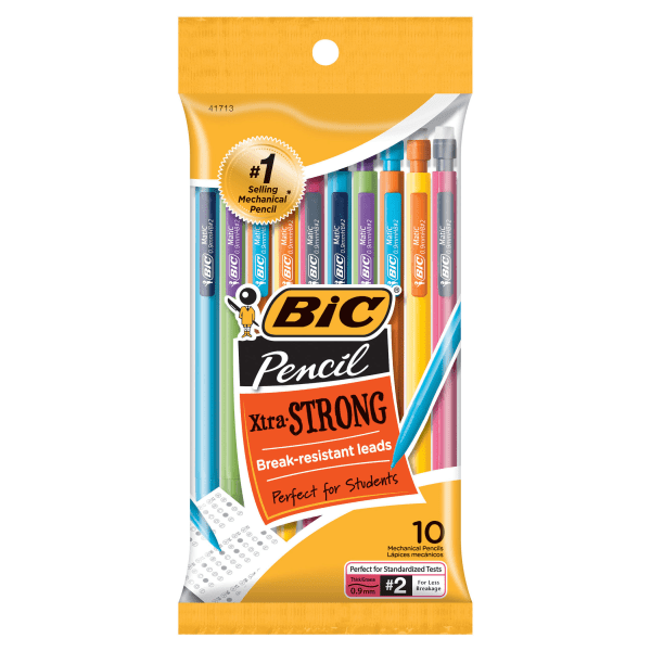 UPC 070330417137 product image for BIC® Xtra-Strong Mechanical Pencils, 0.9 mm, Assorted Barrel Colors, Pack Of 10 | upcitemdb.com