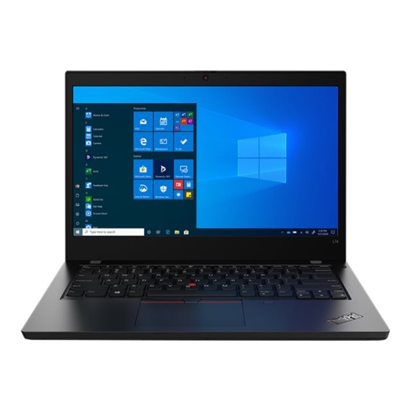 Lenovo ThinkPad L14 Gen1 20U5004UUS 14  Laptop - AMD Ryzen 7 PRO 4750U Octa-core 1.70 GHz - 8 GB RAM - 256 GB SSD - Glossy Black - Windows 10 Pro - AM 