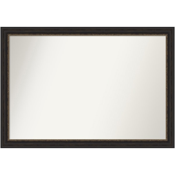Amanti Art Narrow Non-Beveled Rectangle Framed Bathroom Wall Mirror, 27-1/2"" x 39-1/2"", Accent Bronze -  A42707223045