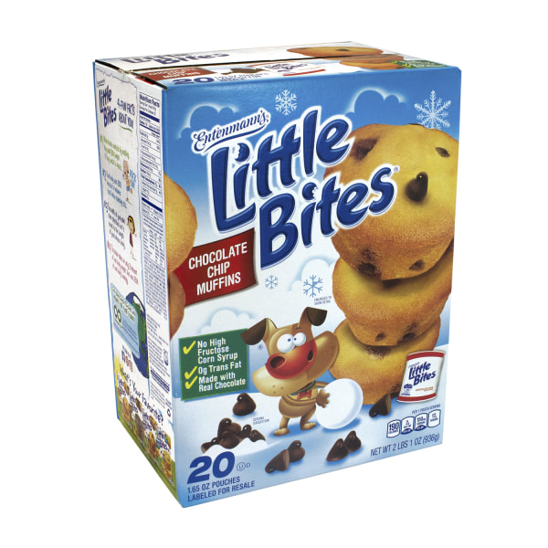 Entenmann's Little Bites Chocolate Chip Muffins, Pack Of 20 Pouches -  National Brand, 887192