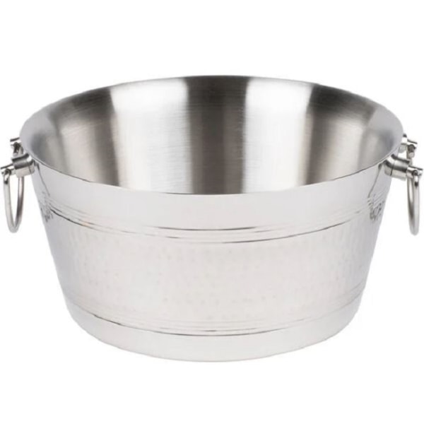 Photos - Serving Pieces American Metalcraft Double Wall Party Tub, 18-1/2" x 9", Silver DWBT185
