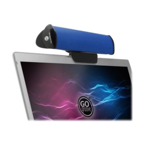 GOgroove SonaVERSE 2.0 Portable Sound Bar Speaker - 2 W RMS - Blue - Desktop, Tabletop - USB -  GGSVUSB100BLWS