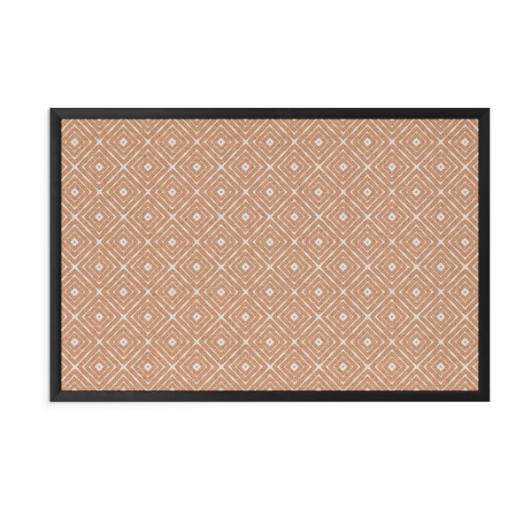 U Brands Fashion Cork Bulletin Board, 36 x 24, Black MDF Frame