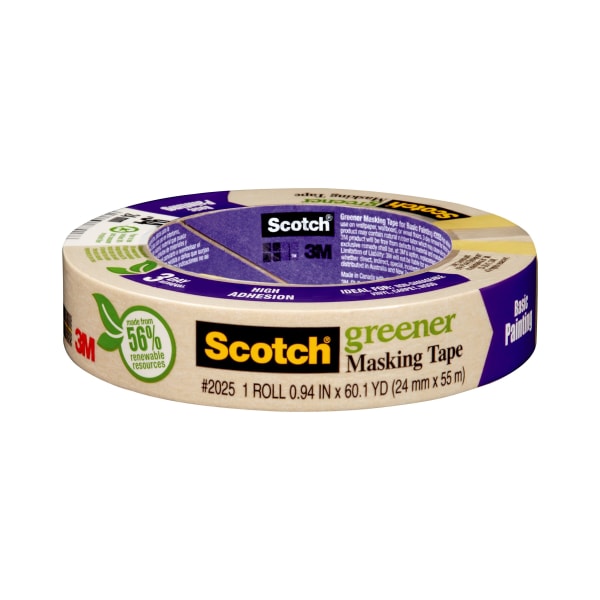 UPC 051131870178 product image for Scotch Greener General Purpose Masking Tape, 1 Tape Roll, 1 in x 60 yd, 3