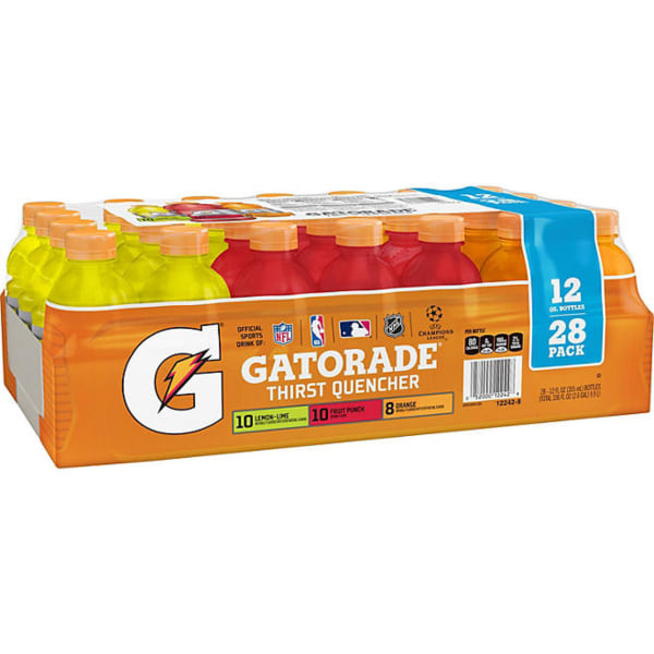UPC 052000122428 product image for Gatorade Thirst Quencher Variety Pack, 12 Oz, Pack Of 28 Bottles | upcitemdb.com