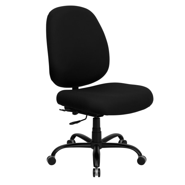Flash Furniture HERCULES Ergonomic Fabric High-Back Big And Tall Swivel Chair, Black -  WL-715MG-BK-GG