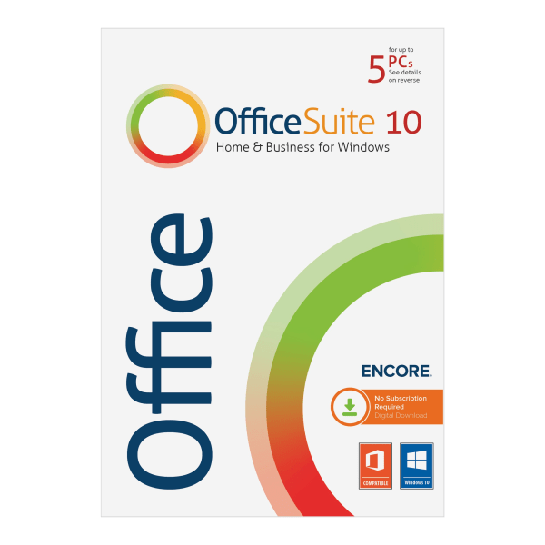 Encore Office Suite 10, Windows�, Download/Product Key