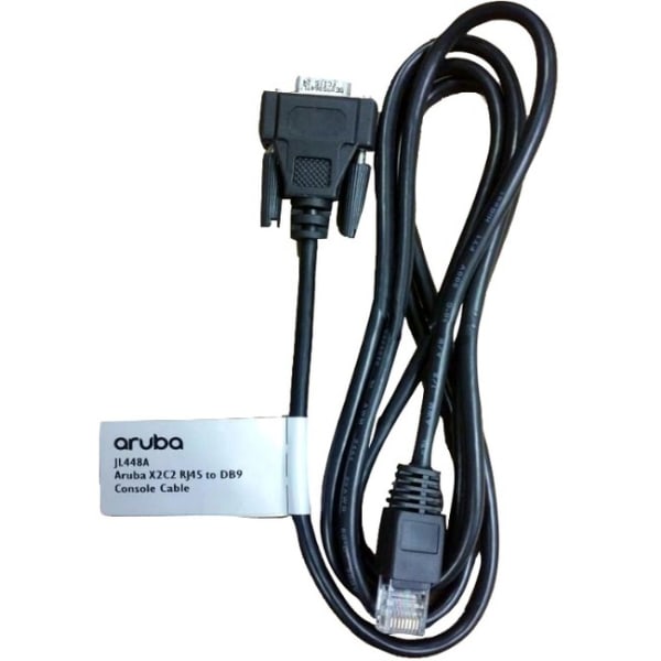 Aruba X2C2 RJ45 to DB9 Console Cable - RJ-45/Serial Network Cable for Network Device - First End: 1 x 9-pin DB-9 Serial - Second End: 1 x RJ-45 Networ