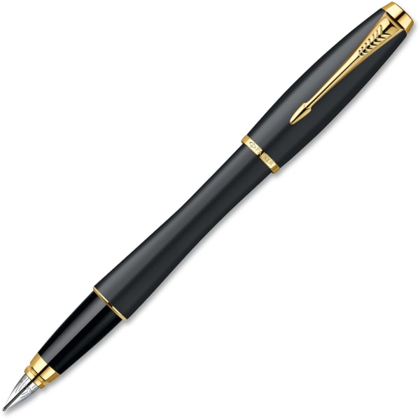 Parker Urban Fountain Pen - Fine Pen Point - Refillable - Black Ink - 1 Each -  1931593
