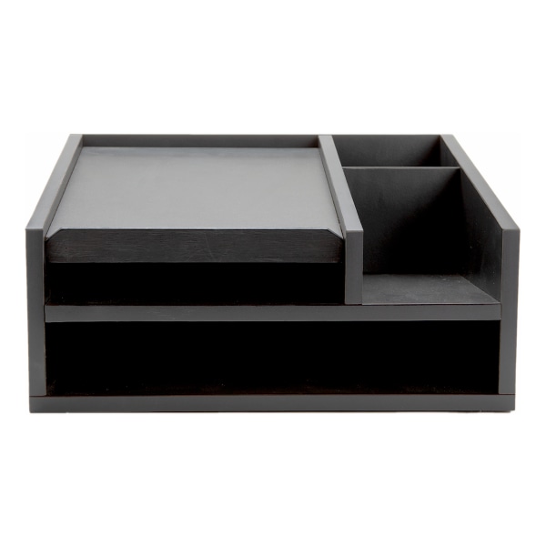 Mind Reader 5-Section Desktop Phone Organizer, 7-1/2"H x 13-3/4"W x 10-1/2"D, Black