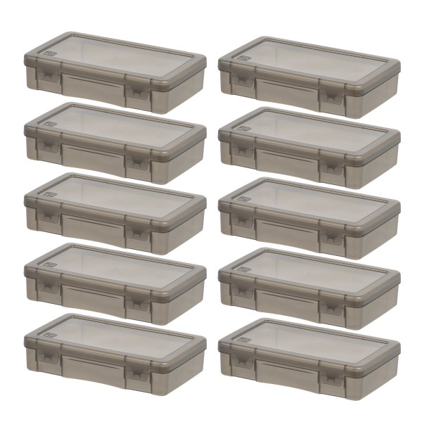 Iris Box, 1 Qt, Gray, Pack Of 10 Boxes