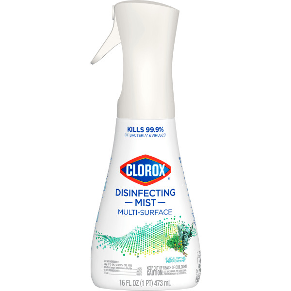 Clorox Disinfecting Mist MultiSurface Spray Eucalyptus Peppermint 16 Fl Oz