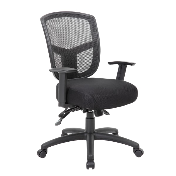 Contract Mesh Mid-Back Task Chair, Black