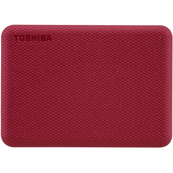 Photos - Hard Drive (HDD) Toshiba Canvio Advance Portable External Hard Drive, 4TB, Red HDTCA40XR3CA 