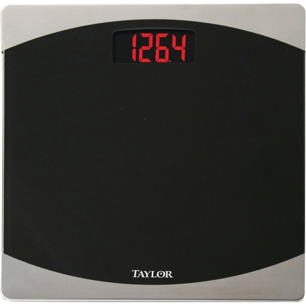 Taylor Digital Medical Scale  400 lb  180 kg Maximum Weight Capacity  Black