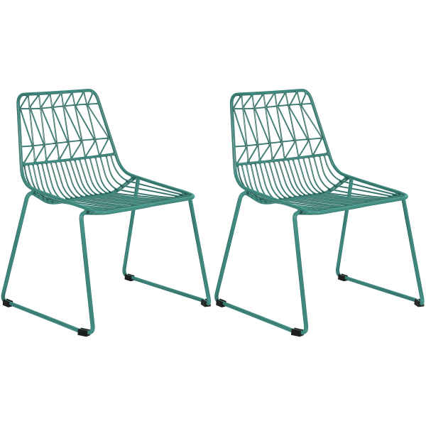 Ace Childrens Wire Activity Chairs, Teal, Set Of 2 Chairs