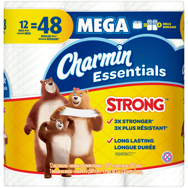 UPC 037000968962 product image for Charmin� Essentials� Strong 1-Ply Toilet Paper, 300 Sheets Per Roll, Pack Of 20  | upcitemdb.com