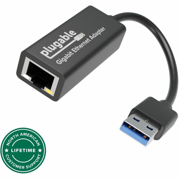 Plugable USB3-E1000 USB 3.0 Gigabit Ethernet LAN Network Adapter for Computer/Notebook | Quill
