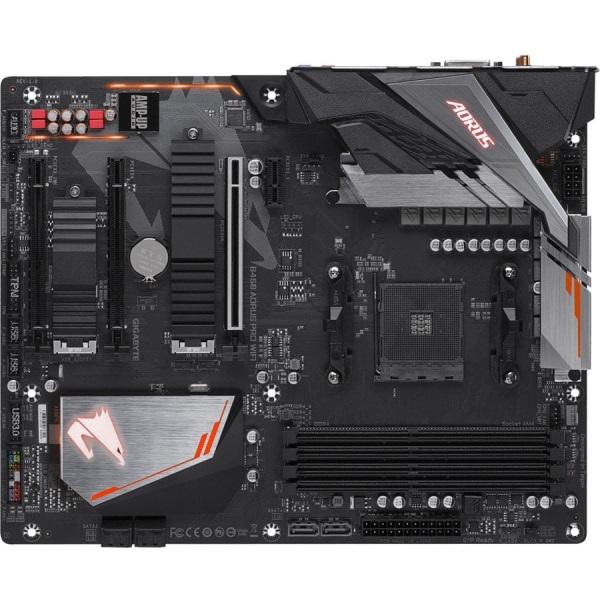 GIGABYTE - B450 AORUS PRO WIFI (Socket AM4) USB 3.1 Gen 1 AMD Motherboard with LED Lighting