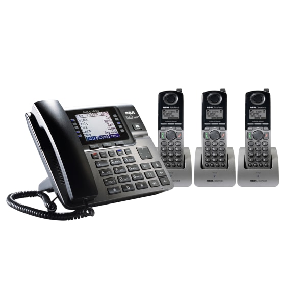 Unison DECT 6.0 Expansion Handsets For Select  Expandable Phone Systems, -U1B0D3HS, Pack Of 3 Handsets - RCA RCA-U1B0D3HS