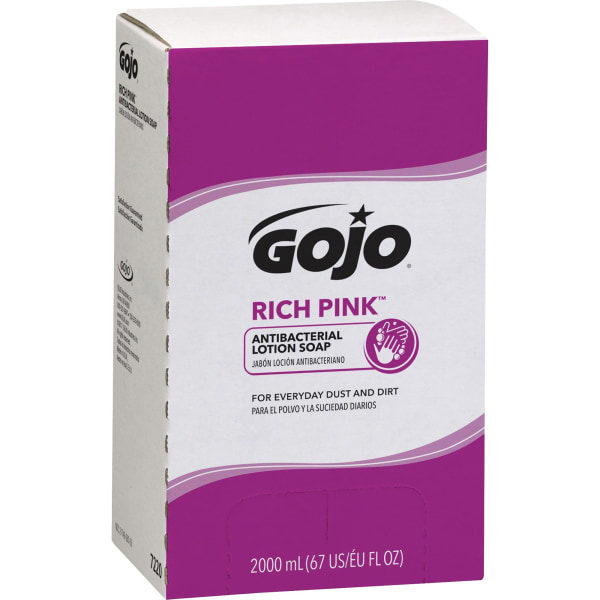 Gojo Rich Pink Antibacterial Lotion Soap Refill  1 Each (Quantity)