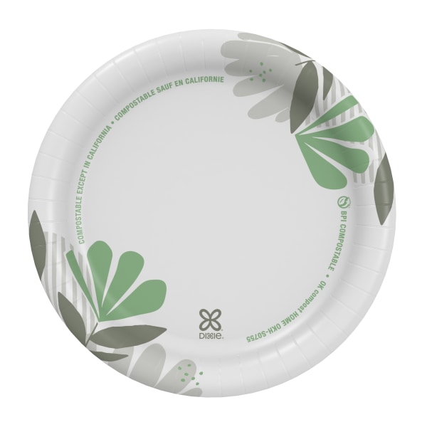Dixie® Medium-Weight 7 Paper Plates UX7WS 125 Plates