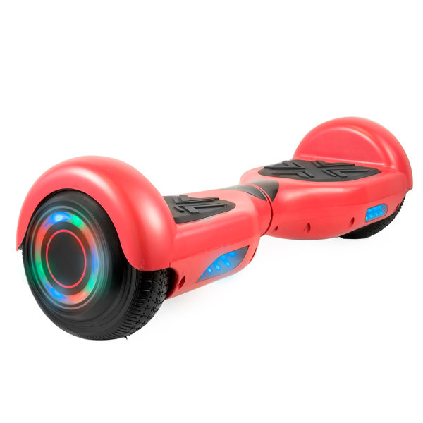 AOB Hoverboard With Bluetooth® Speakers, 7""H x 27""W x 7-5/16""D, Red -  995109495M