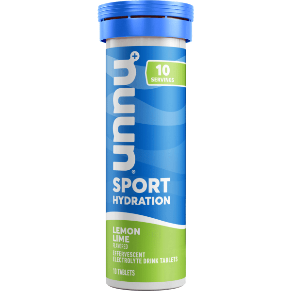 Nuun Sport Electrolyte Tablets for Proactive Hydration  Lemon Lime  8 - 10 Count Tubes