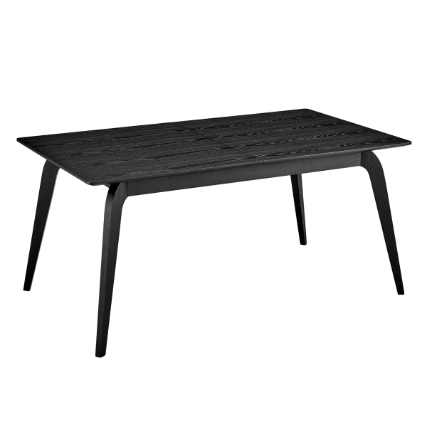 Eurostyle Lawrence Extendable Dining Table, 30"H x 82-1/2"W x 35-1/2"D, Matte Black