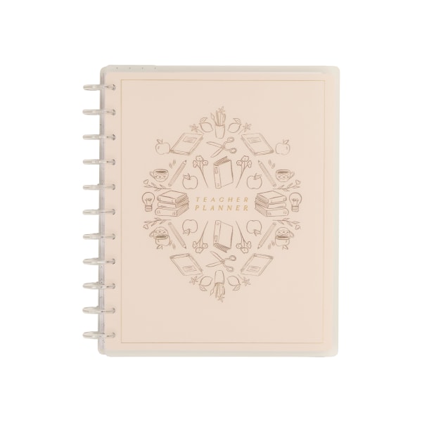 2026-2027 Happy Planner Monthly/Weekly Big Disc-Bound Teacher Planner, 8-1/2" x 11", Light Lessons, July To June, Total Qty 1