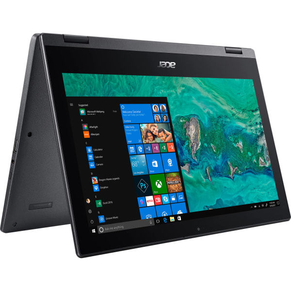 Acer Spin 1 Refurbished 2-In-1 Laptop, 11.6 Touch Screen, Intel Pentium Silver, 4GB Memory, 64GB Flash, Windows 10, NX.H0UAA.008