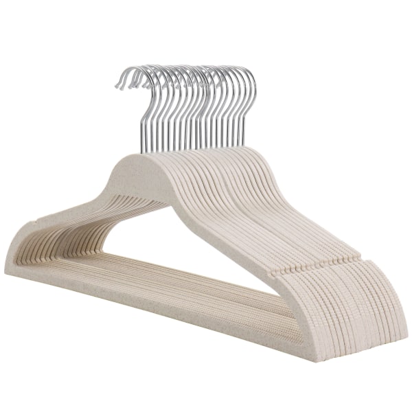 Photos - Dresser / Chests of Drawers Elama Home Coat Hangers, Wheat, Pack Of 20 Hangers 995117652M