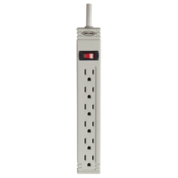 Belkin� Surge Protector, 6 Outlets, 3' Cord, 300 Joules, White