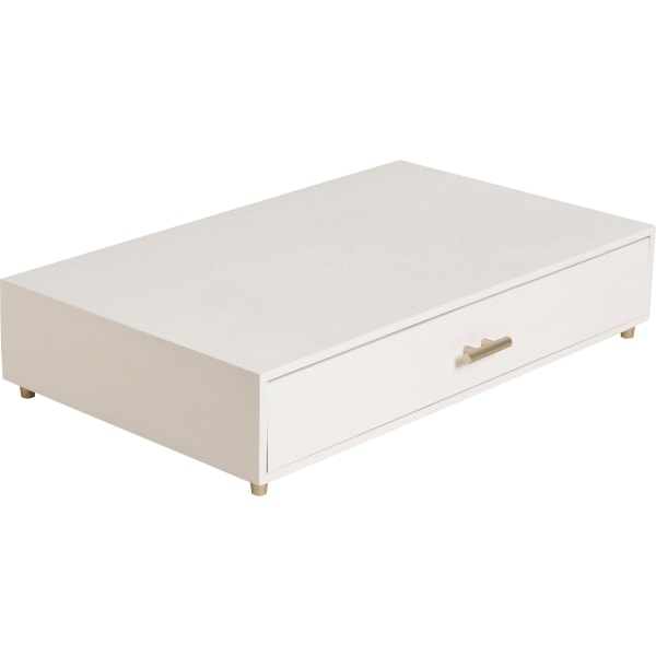 U Brands Juliet Collection Monitor Stand - 20 lb Load Capacity - 16.5 Height x 10.3 Width x 3.5 Depth - Desktop, Table - Pine Wood, Brass - White - 3460U0206 - Office Supplies  Part of the chic, U Brands Juliet Collection, thi sku 3460U0206