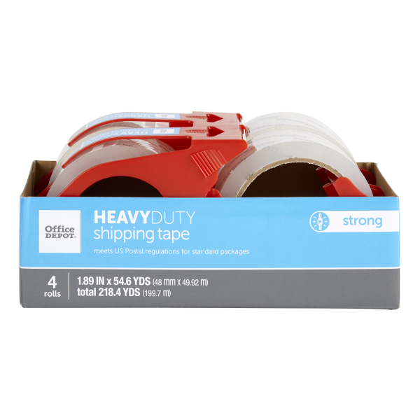 UPC 735854756741 product image for Office Depot® Brand Heavy Duty Shipping Packing Tape With Dispenser, 1.89