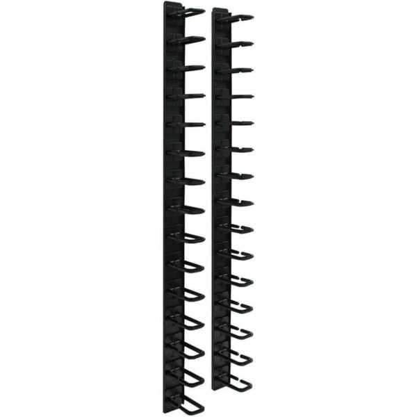 Photos - Cable (video, audio, USB) TrippLite Tripp Lite Rack Enclosure Cabinet 6ft Horizontal Cable Ring Flexible 6' - Cable Panel - Black SRCABLERINGVRT 