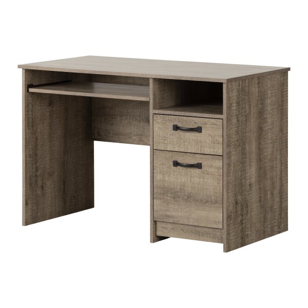 South Shore Tassio 44" W Rectangular Desk, Weathered Oak
