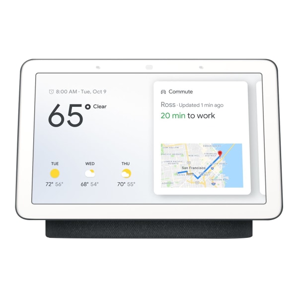 Google Nest Hub Max Smart Home Assistant With Voice Search and Voice Command, Charcoal