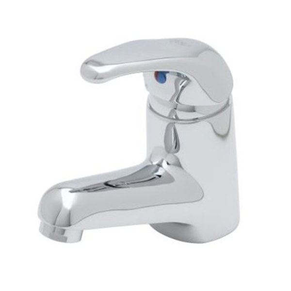 T&S Brass Single-Hole Deck-Mount Single-Lever Faucet, 5 Spout, Chrome