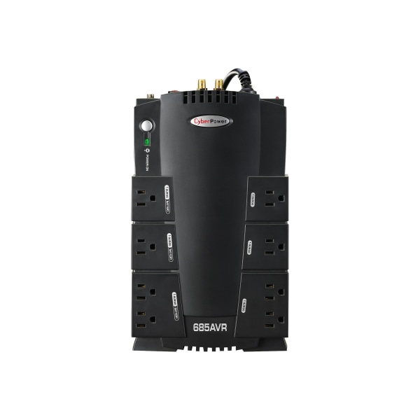 CyberPower® CP685AVR Uninterruptible Power Supply, 8 Outlets, 685VA/390 Watt -  CP685AVRLCD