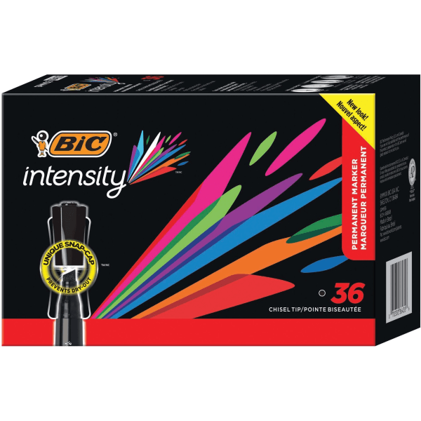 UPC 070330364356 product image for BIC Intensity Permanent Markers - Broad Marker Point - Chisel Marker Point Style | upcitemdb.com